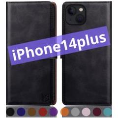 iPhone 14 Plus 6.7" ケース 手帳型 全面保護 耐衝撃