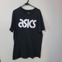 ASICS アシックス ロゴ Tシャツ 黒色