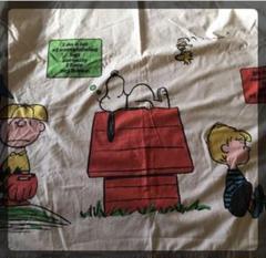 ヴィンテージ スヌーピーシーツピーナッツビンテージレトロ寝具レアvintage