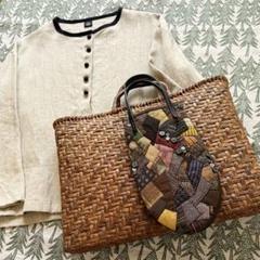 美品　本格プロ仕立て　夏着物リメイク　スーツ　山葡萄籠お好きな方にもおすすめ 山葡萄バッグ - 週末きもの専門店 yorimichi KIMONO