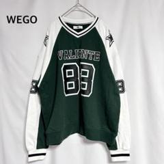 WEGO ナンバリングビックスウェット トレーナー オーバーサイズ バッグロゴ