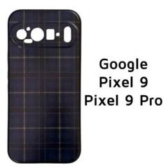 Google Pixel9/9Pro ケース ブルー チェック 青