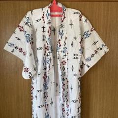 浴衣　レディース　和柄　シンプル　ホワイト　レトロ