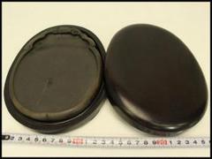文房具 端渓 硯 楕円形 紫檀 箱(A619) 文房具 端渓 硯 楕円形 紫檀 箱(A619) - メルカリ