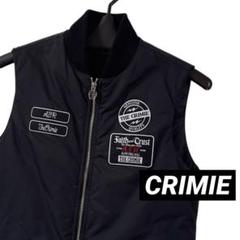 CRIMIE 中綿 ナイロン ベスト PRIMALOFT. BLK サイズS