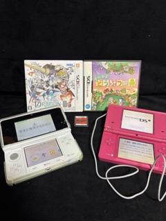 美品　ホワイト　ニンテンドー 3DS ピンク　DSi まとめ　カセット付き