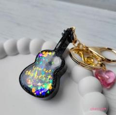 アコースティックギター レジン シェイカー キーホルダー