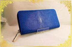 ★値下げ継続中★【新品・高級品】ガルーシャ長財布　キャビア　シーブルー ☆値下げ継続中☆【新品・高級品】ガルーシャ長財布キャビアシー