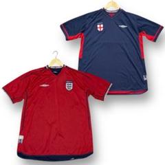 02W杯 UMBRO イングランド代表 リバーシブル ユニフォーム アンブロ