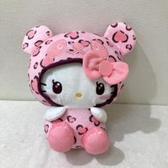美品　パンダ　ハローキティ　レディなヒョウ柄　BIGぬいぐるみpanda