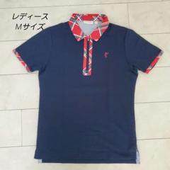 ASHWORTH レディースポロシャツ Mサイズ ネイビー