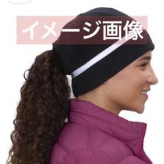 TrailHeads ポニーテール対応フリース帽子　レディース 反射 防寒 黒