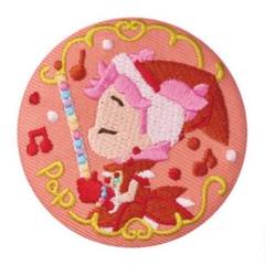 おジャ魔女どれみ 刺繍 缶バッジ ビスケット 春風ぽっぷ 見習い服 バッヂのサムネイル