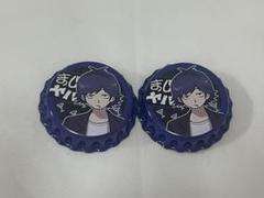 まじめにヤバシティ　王冠型缶バッジ　鬱先生