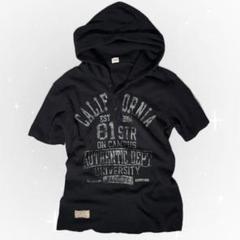 半袖 パーカー 平成ギャル　お兄系　00s grunge archive ラメ 半袖 パーカー 平成ギャル お兄系 00s grunge archive - メルカリ