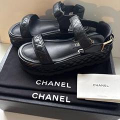 美品❣️シャネル　CHANEL ココマーク　サンダル　ミュール　下駄　37サイズ 2025年最新】chanel サンダル 37の人気アイテム - メルカリ