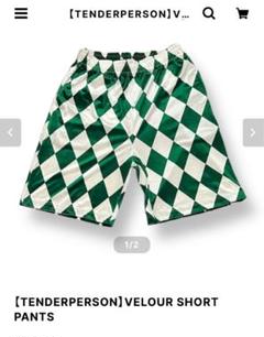 【TENDERPERSON】VELOUR SHORT PANTS サイズ3 TENDERPERSON】VELOUR SHORT PANTS サイズ3