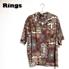 限界価格⭐︎【ヴィンテージ×美品】Rings 半袖シャツ ペイズリー Lサイズ相当