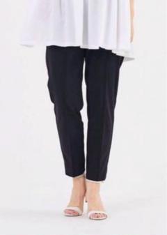 yori さらドライ　ピンタックストレッチパンツ　黒　38 yori さらドライ ピンタックストレッチパンツ 黒 38 - メルカリ