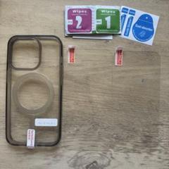 iPhone14pro クリアケース 硬 ガラスフィルム