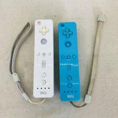 動作確認済み　2個セット　Wii　リモコン　RVL-003　ホワイト　水色　え