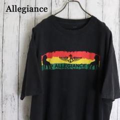 USA製　Allegiance　ヴィンテージ　ブランドロゴ　プリント　Tシャツ
