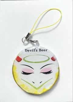 悪魔のビール　ストラップ　キーホルダー