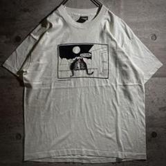 90s tシャツ USA製 XL シングルステッチ アニマル 猫 メッセージ