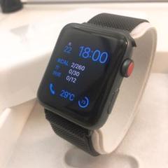 アップルウォッチ series3 セルラー Apple Watch 42mm 黒