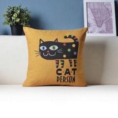 新品 クッションカバー 猫 ねこ 北欧 アート 人気 45×45
