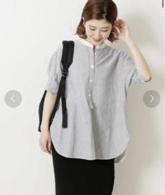 美品♪スピックアンドスパン HERDMANS リネンシャツ ドロップショルダー 美品♪スピックアンドスパン HERDMANS リネンシャツ ドロップ