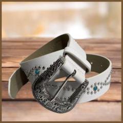 MOLERFO ‌D-Ring Punk Rock Belt for Women: Y2K PU Leather