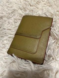 【週末特価】【箱付き未使用】MARNI★財布★国内正規品★ベージュ×ブラック マルニ 三つ折り財布/ミニ財布 財布 レディース バイカラー