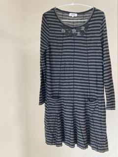 SONIA ストライプ柄 長袖ワンピース 44 SONIA RYKIEL 美品