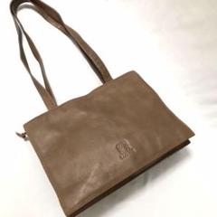 LOEWE ロエベ アナグラム レザー トートバッグ ブラウン
