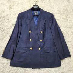 超希少2XL バーバリー 紺ブレ ダブル　金ボタン　カシミヤ　大きいサイズ 超希少2XL バーバリー 紺ブレ ダブル 金ボタン カシミヤ 大きい