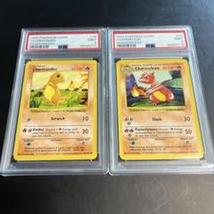 ポケモン　ポケカ　旧裏　shadowless 初期　英語版　ヒトカゲ　リザード ポケモン ポケカ 旧裏 shadowless 初期 英語版 ヒトカゲ