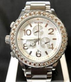 Nixon ニクソン 42-20 クロノ ホワイト✖️シルバー 美品 希少 ニクソン 腕時計 42-20 A037945 ホワイト×シルバー - 腕時計の