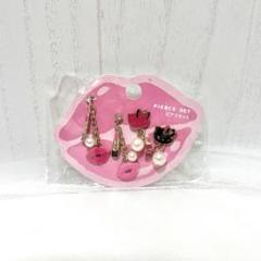 未使用品 キティ セラミックピアス キーホルダー専用ケース付き