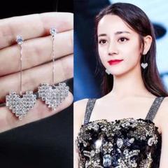 新品 未使用品 ハート ピアス 韓国ファッション