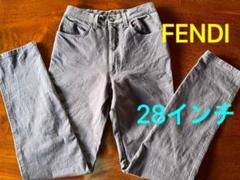 FENDI シルク100％ ワンタックイージーパンツ ボタニカル FENDI シルク100％ サイドライン ワンタックイージーパンツ