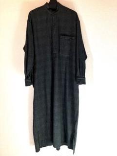 新品未使用 COMOLI ウールカシミアチェックワンピース(別注)