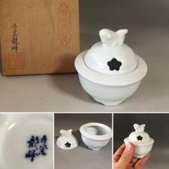 白磁　香炉　アンティーク　名有　茶道具　仏具 白磁 香炉 アンティーク 名有 茶道具 仏具