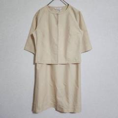 【GIO SPORT】（M-L）五分袖ノーカラーセットアップワンピース/きれいめ
