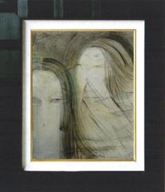 絵画 インテリア 額付(黒) 油絵 F6-030314 人物 女性像 m26483068535_1.jpg?1722108500