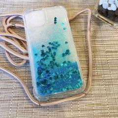 iPhoneケース ショルダー ストラップ付き 調節可能 キラキラ おしゃれ