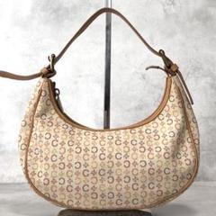 極美品✨CELINE アヴァ マカダム アクセサリーポーチ キャンバス ベージュ 極美品✨CELINE アヴァ マカダム アクセサリーポーチ キャンバス