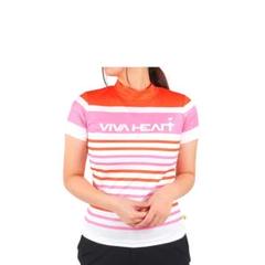 ビバハート VIVA HEART☆ストレッチ メッシュ モックネック☆４２/Ｌ