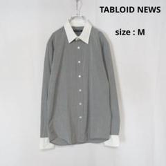 【値下げ◎】 TABLOID NEWS / コットン クレリック シャツ M
