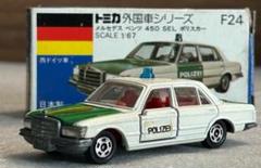 髙島屋トミカ／静岡県警東名高速隊 白パト／メルセデスベンツ 450SEL 髙島屋トミカ／静岡県警仕様／メルセデスベンツ 450SEL東名白パト